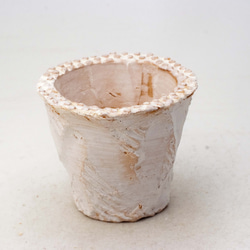陶器製（2号ポット相当）多肉植物の欲しがる植木鉢 OPSS-4403 1枚目の画像