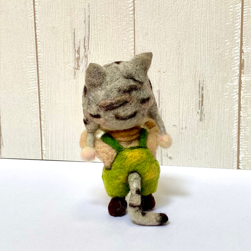 Howakero ほわケロ 羊毛フェルト　ねこくん 羊毛人形 猫大好き 男の子くん 羊毛フェルト Howakero（ほわケロ