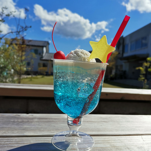 ミニクリームソーダのオブジェ 食品サンプル フェイクフード