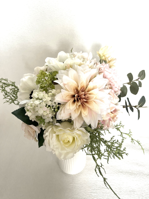 アーティシャルフラワー芍薬セルリアアネモネクラシカル ブーケ Flower