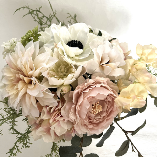 アーティシャルフラワー芍薬セルリアアネモネクラシカル ブーケ Flower