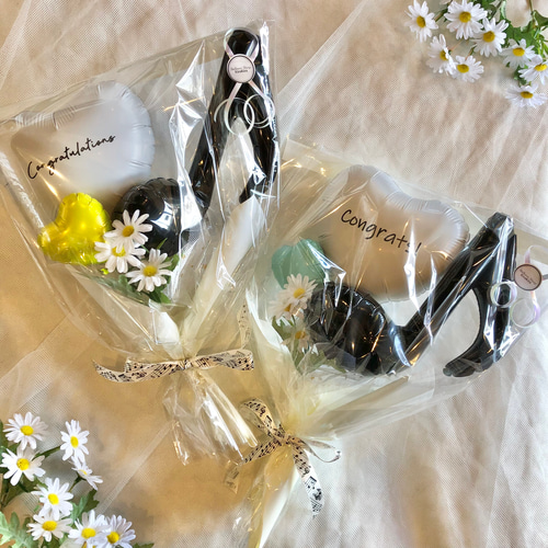 発表会・推し活】モノトーンおんぷ♪ブーケ│バルーンブーケ｜お祝い