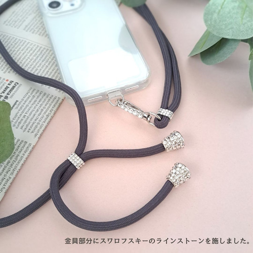 大人気！スワロフスキー肩掛けストラップ スマホショルダー スワロフスキー キラキラ 肩掛け ストラップ