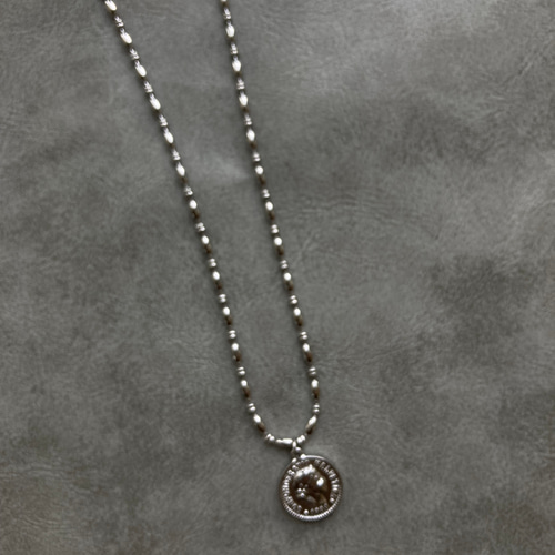 ボールチェーン×コインネックレス コインネックレス ボール