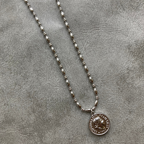 ボールチェーン×コインネックレス コインネックレス ボール