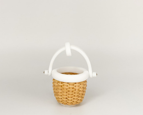ナンタケットバスケットペンダント白 ペンダントトップ