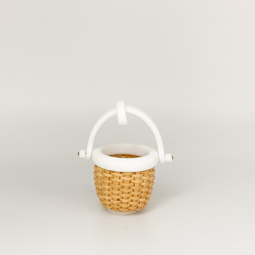 アンティークナンタケットバスケットペンダントトップ 美術品