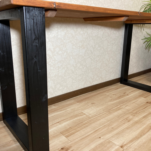 【値下げしました】木製カウンターテーブル シンプルデザイン 1500×500 カウンターテーブル(木製脚) ダイニングテーブル san 通販