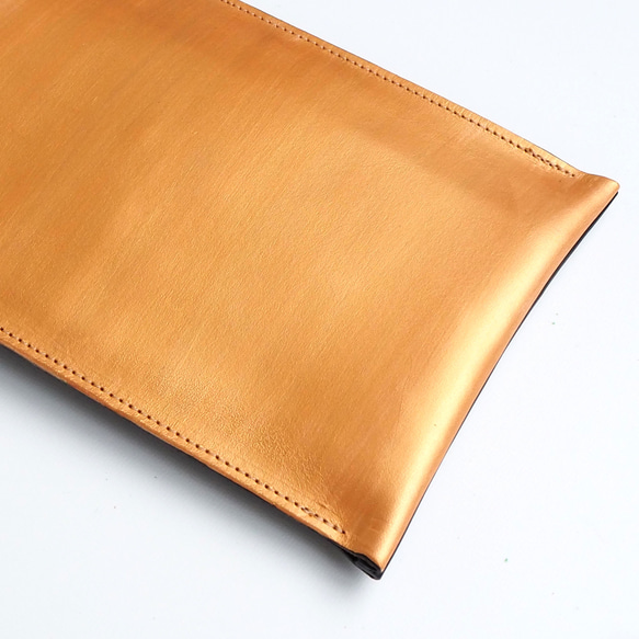 Slim Smartphone Pochette (Paint Gold) Smartphone Shoulder 牛皮 第5張的照片