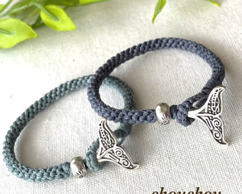 ブレスレット ハンドメイド ホヌ︎✿イルカ︎✿クジラ︎✿テール 6b27060e4c8f114ab1c9a50a6a453c