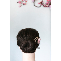 花枝のかんざし　　和装髪飾り　簪　ヘアアクセサリー  　 8枚目の画像