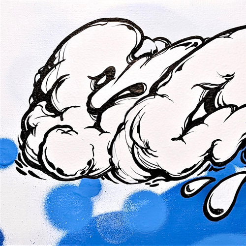 キャンバス原画 33.3㎝×24.2㎝ 【Push the colours】 絵画 BOMBG