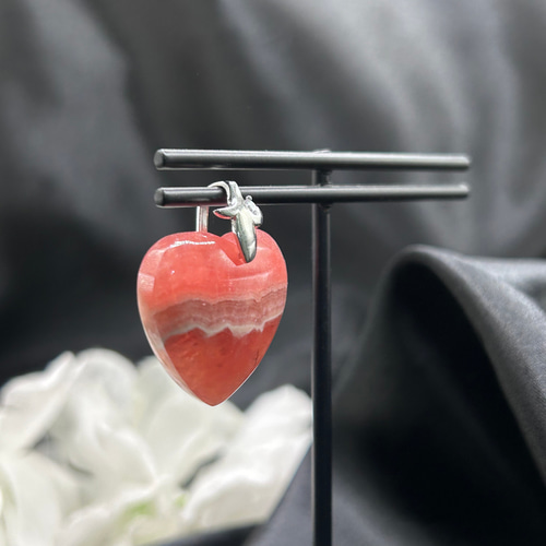 インカローズ（ロードクロサイト） 天然石ペンダントトップ シルバー