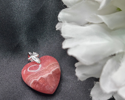 インカローズ（ロードクロサイト） 天然石ペンダントトップ シルバー