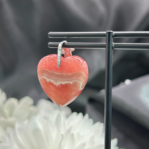 インカローズ（ロードクロサイト） 天然石ペンダントトップ シルバー