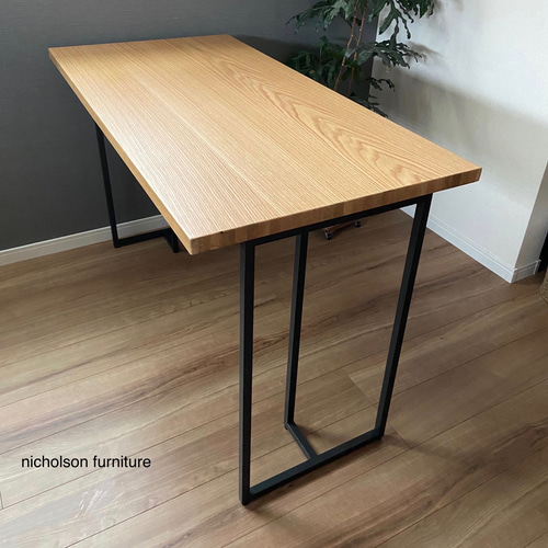 DIYアイテム 】アイアン脚 ハイタイプ テーブル・デスク用 T型 ［ 定番