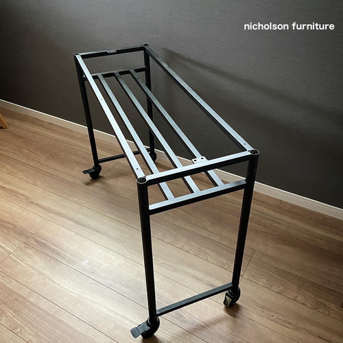 DIYアイテム 】アイアン脚 ハイタイプ テーブル・デスク用 キャスター