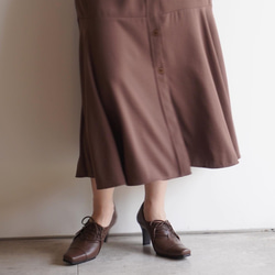 ★zuccotto暢銷款☆人氣繫帶高跟鞋★深棕色 21.5cm-25.5cm 日本產真皮 z3223 第6張的照片