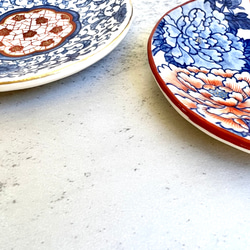 【Creema限定】清水焼　手描き豆皿2枚セット　２枚とも大タイプE 5枚目の画像