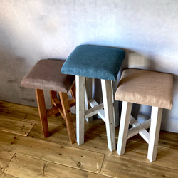 ローテーブル【リビングテーブルとクッション座椅子セット】　座卓　北欧　アンティーク風　木製　シャビー　ダークブラウン 15枚目の画像