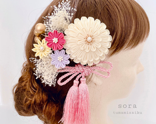 カラフルマム♡髪飾り ヘッドドレス 前撮り 成人式 卒業式 七五三 d35bd1e52acd1dec9896cd7e6d8869