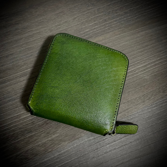 牛革 レザー 財布 マネークリップ ヴィンテージ 二つ折 レトロ 訳あり