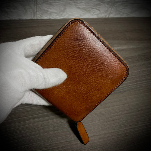 牛革 レザー 財布 マネークリップ ヴィンテージ 二つ折 レトロ 牛革