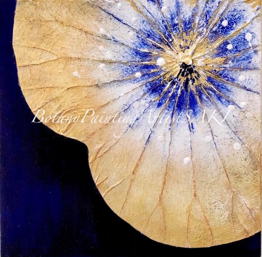 【一点もの】オシャレでユニークな蓮の葉ハッピーアート: The beauty of lotus leaf.