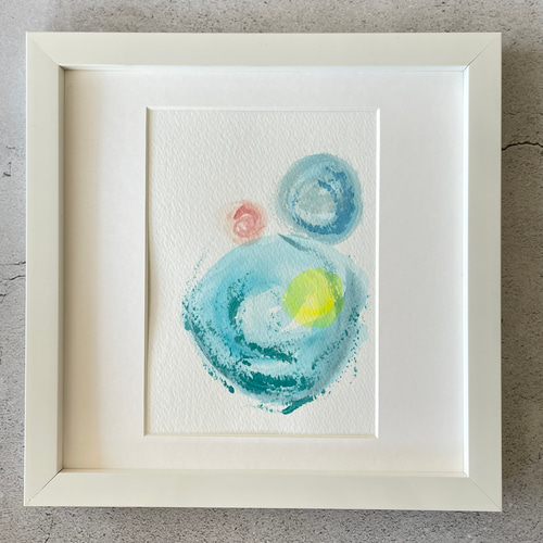 うずまき3 モダンアート 抽象画 ブルー インテリア モデルルーム