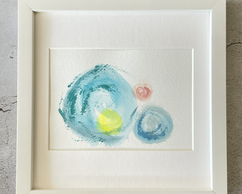 いぬいかずと オリジナルポスター／2匹のネコ（50cm×70cm