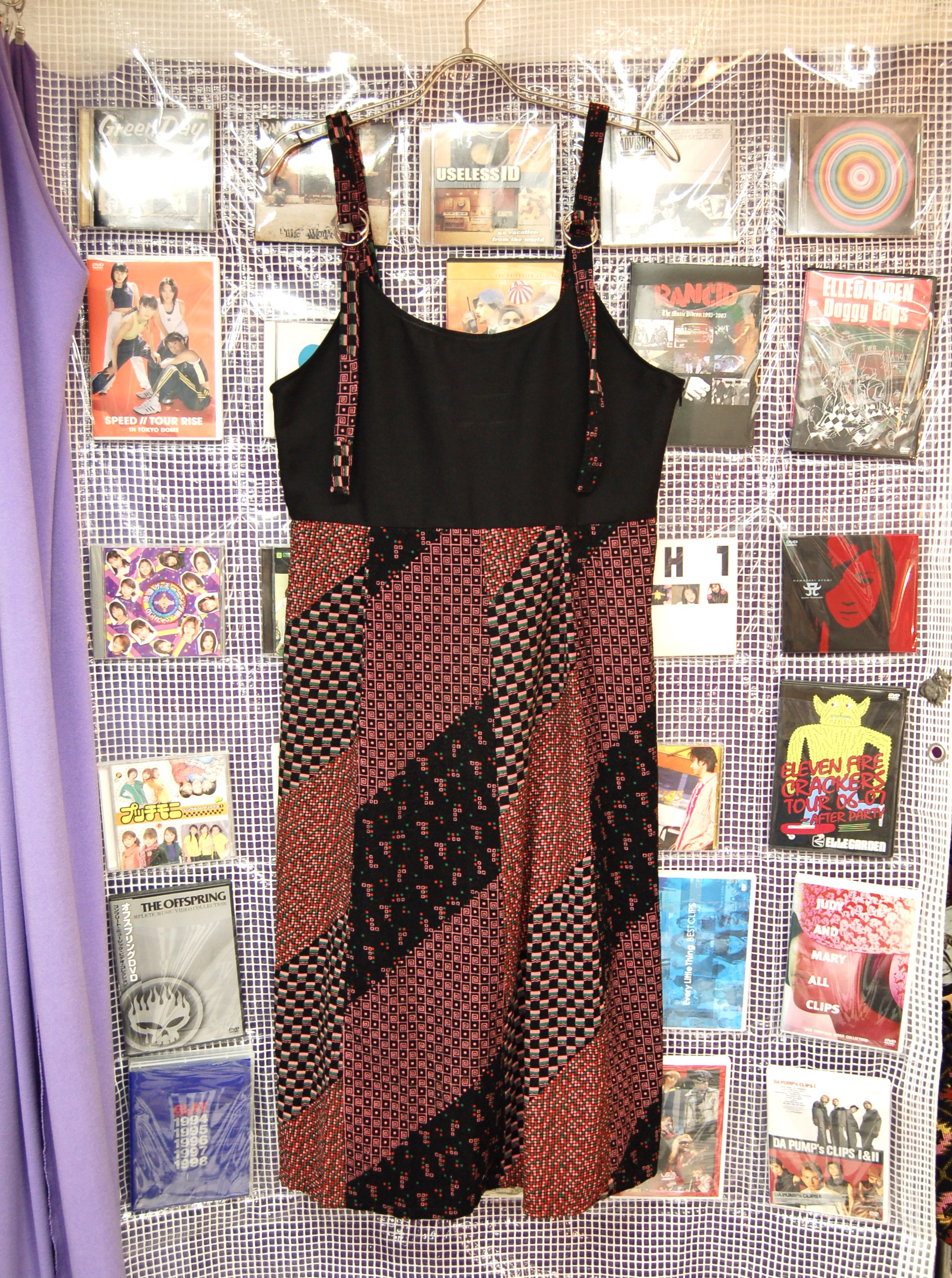 リメイク　切り替えキャミロングワンピース