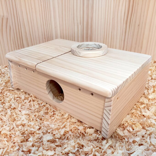 0805 ゴールデンハムスターの木のお家プラス ハウス・小屋 コロール