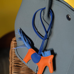 高級バッグ　手縫い　フランス産革　オシャレ　カラーオーダー可能 　ブラック 4枚目の画像