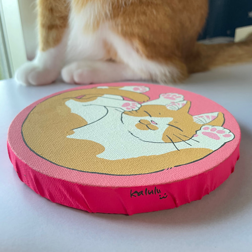 受注制作】まるまるねこ イラスト かルル 通販 14492993｜Creema