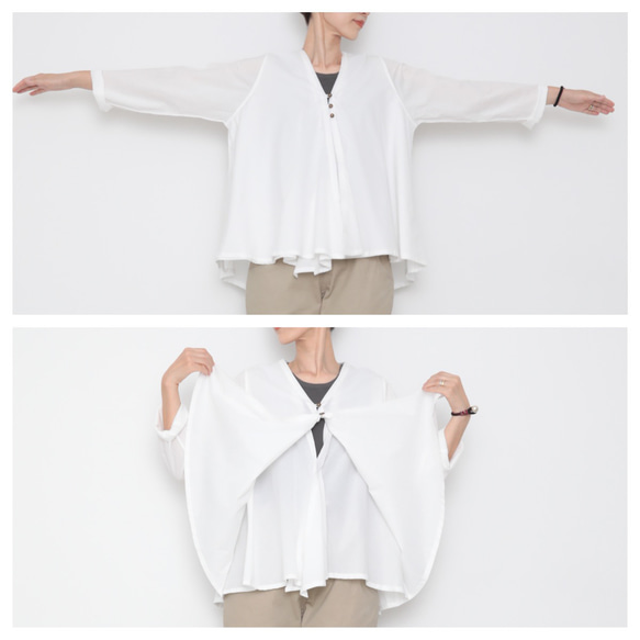 Mitsume cardie / white 4枚目の画像