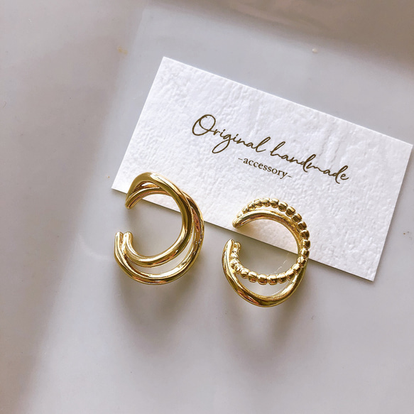 ★ゴールドイヤーカフ　2点セット 1枚目の画像