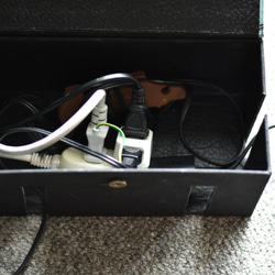 ケーブルボックス　コードケース　配線カバー　充電ステーション　カルトナージュ　収納ボックス　トワルドジュイ 10枚目の画像