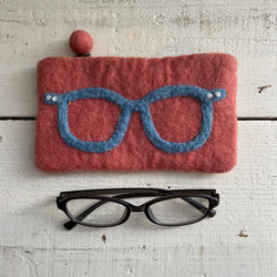 オリジナル メガネポーチ フェルト ハンドメイド 雑貨 ペンケース