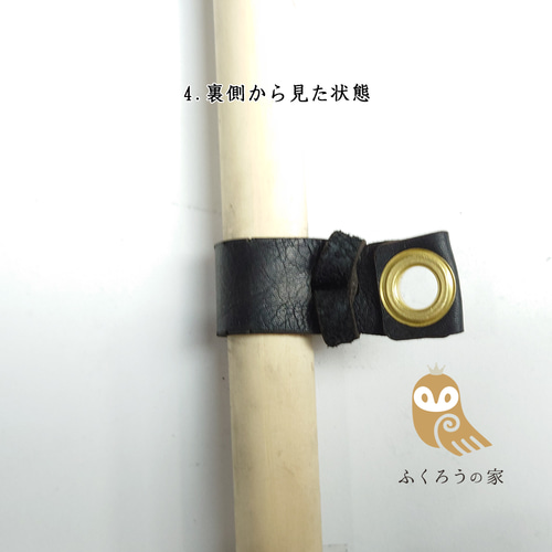 防水牛革 在庫限り 和式アンクレット（脱着可能）大型種 Lサイズ