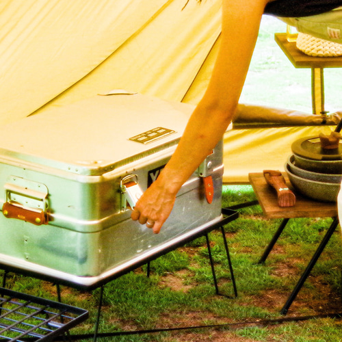 ダルトンアルミコンテナ専用レザーバックルベルト（2個セット