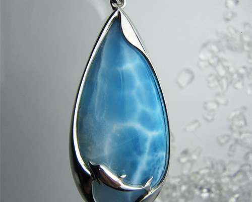 momo出品。極美！！ラリマー ペンダント ヒーリング 海 癒し