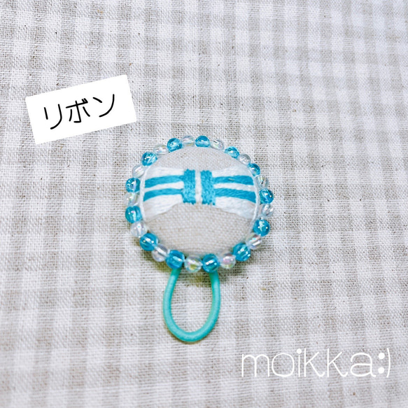 KIDS刺繍ヘアゴム スイーツ 3枚目の画像