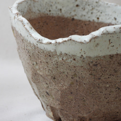 山肌陶製植木鉢(白) 15枚目の画像