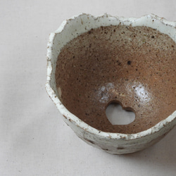 山肌陶製植木鉢(白) 5枚目の画像