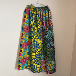 アフリカン　パッチワークギャザースカート♪ 2枚目の画像