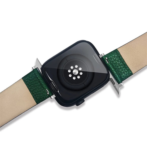 Apple Watch レザーバンド(2color:DARK GREEN/BROWN/) 38/40/41mm対応 3枚目の画像