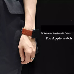 Apple Watch レザーバンド(2color:DARK GREEN/BROWN/) 38/40/41mm対応 1枚目の画像