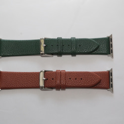 Apple Watch レザーバンド(2color:DARK GREEN/BROWN/) 38/40/41mm対応 5枚目の画像