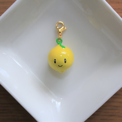 受注後製作】ちりちりかわいいフルーツ鈴チャーム レモン その他雑貨