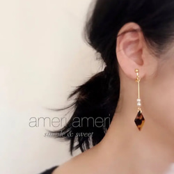 べっ甲 ピアス（スタッド・一粒） の人気通販｜Creema(クリーマ